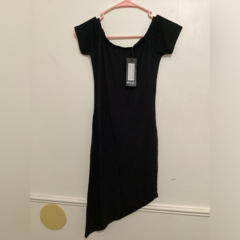 Nasty Gal Strike A Balance Asymmetric Dress
